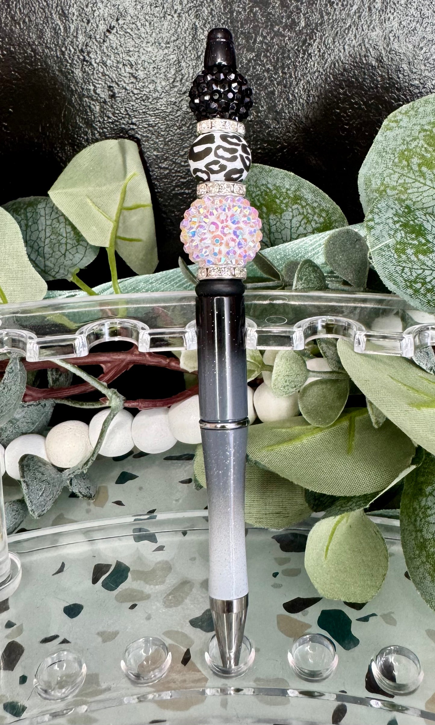 Black & White Cheetah Pen